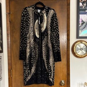 NWT Chicos Black and Gold Duster Sweater  (Chicos 2) So beautiful breathtaking